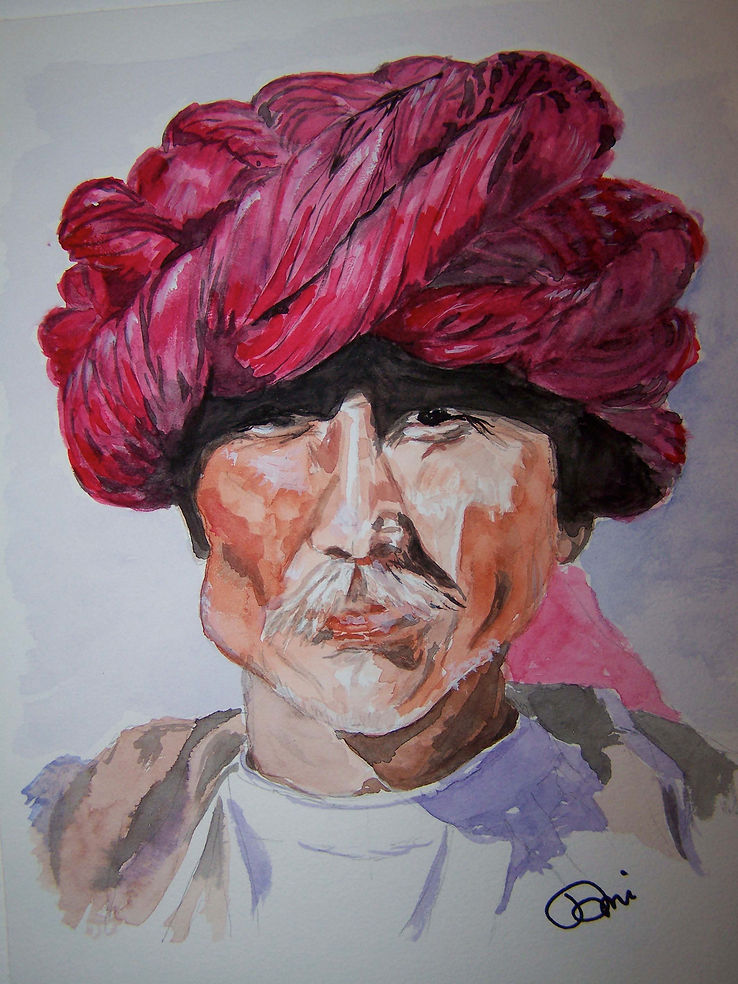 aquarelle de berbere.